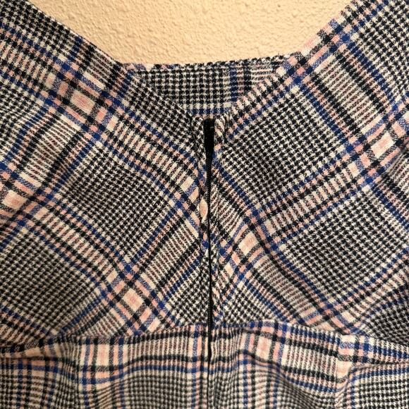 Altar'd State Plaid Puff Sleeve Mini Dress S Cottagecore Babydoll Style Peasant - Picture 5 of 10